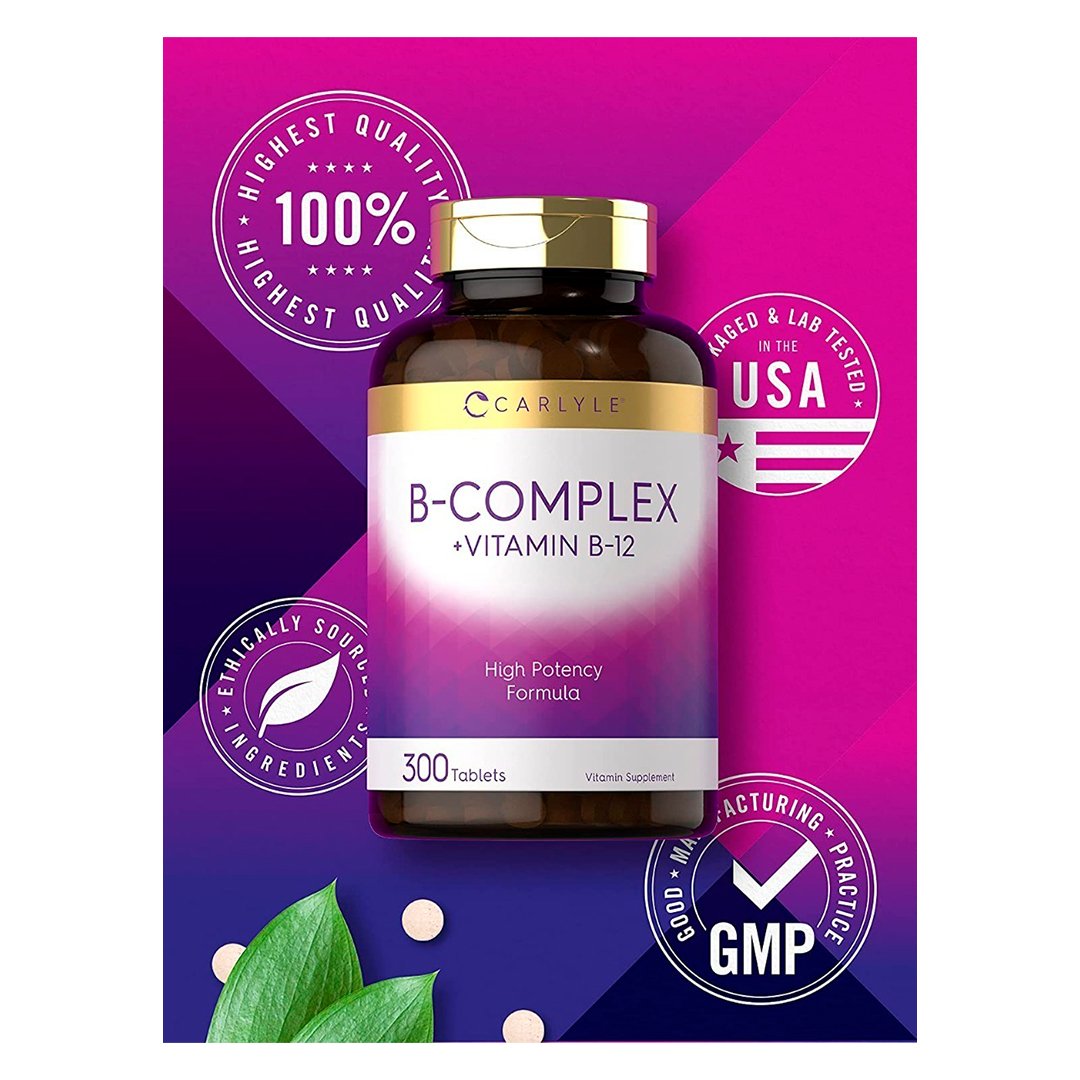 Complejo B Vitamina B1 B2 B6 B12 300 Tabletas Mis Vitaminas 6499