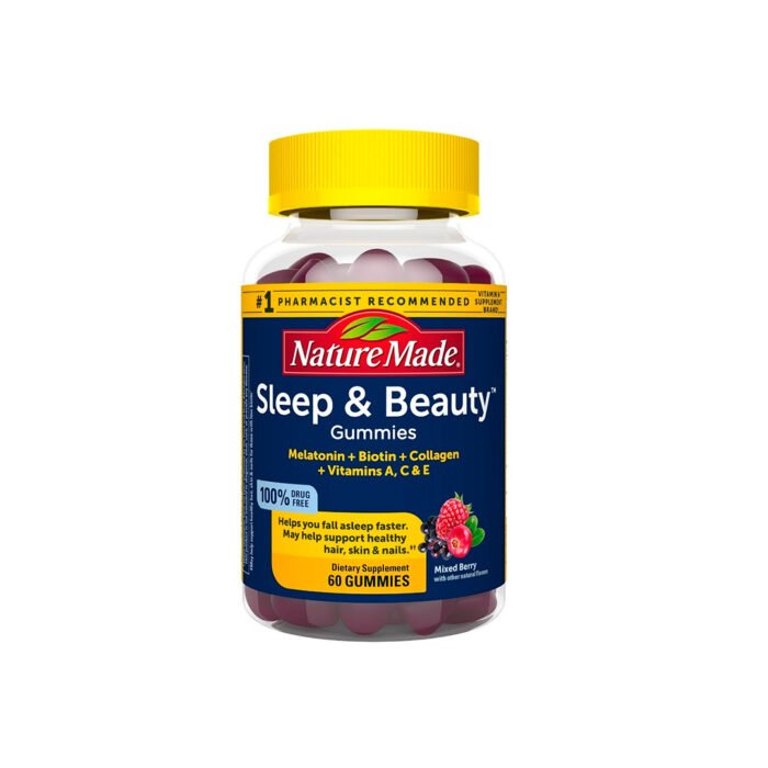 Sleep And Beauty Melatonina Vitaminas 60 Gomitas Mis Vitaminas